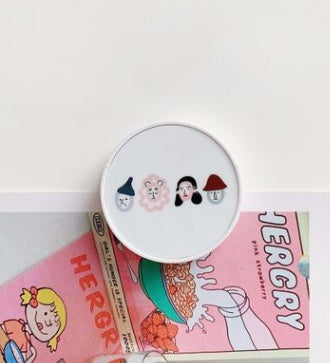 Folding phone holder