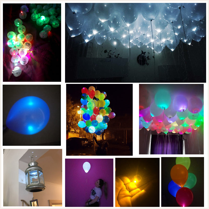 10pcs Ballon Lumineux LED Ballons