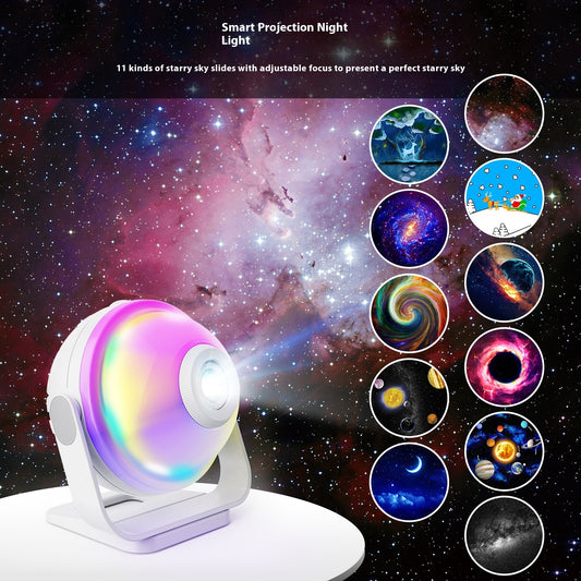 Galaxy Starry Sky Projection Lamp Small Night Lamp Star Light Ambience Light