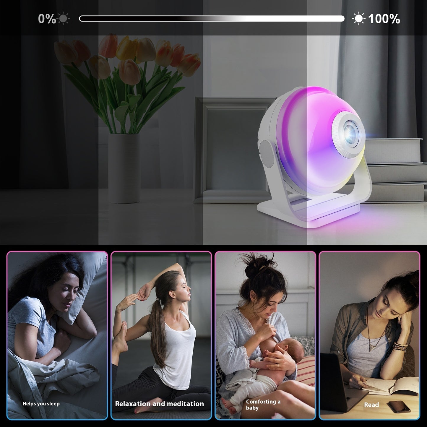 Galaxy Starry Sky Projection Lamp Small Night Lamp Star Light Ambience Light